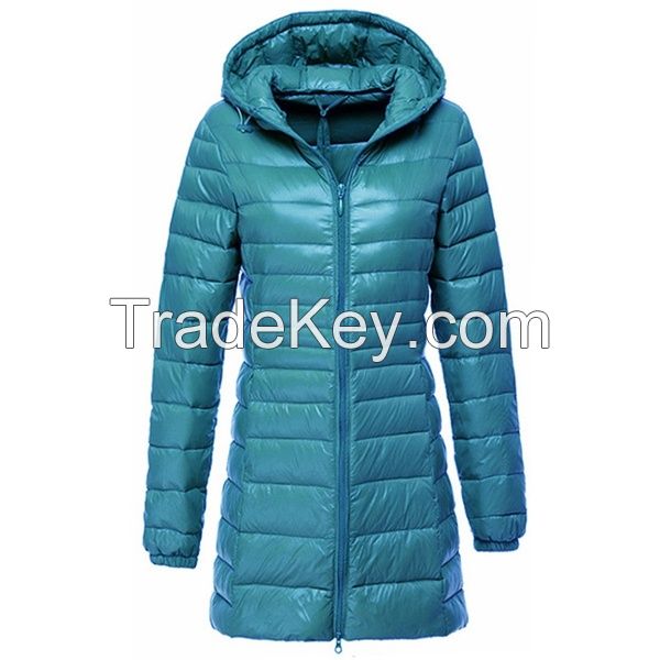 Long-Style Down Jacket: Fashionable and Functional for Cold Weather