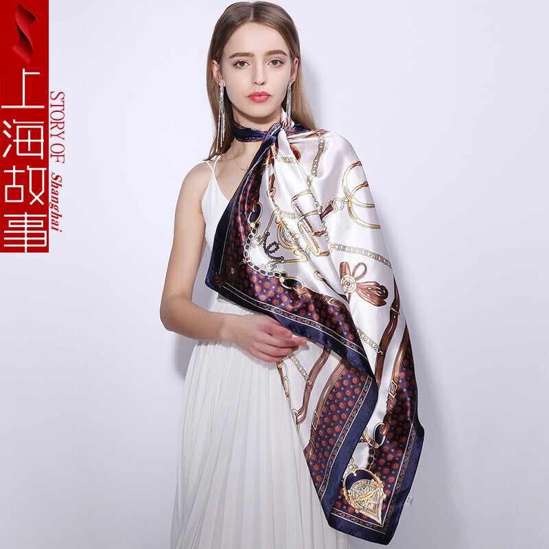 Title: Shanghai Story Silk Scarf: A Brand with a Rich History and Vibrant Culture