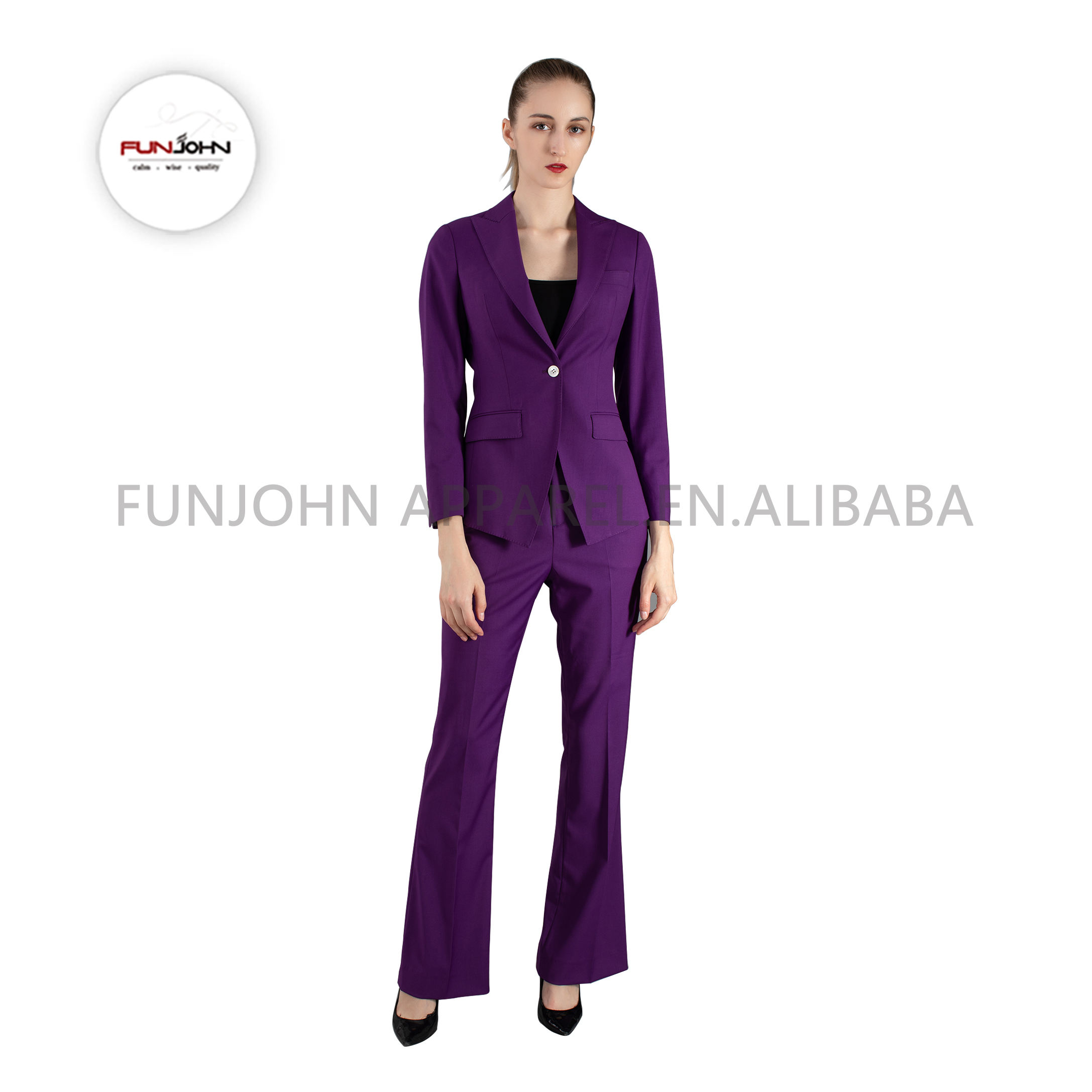 Title: The Elegant allure of Purple Suits