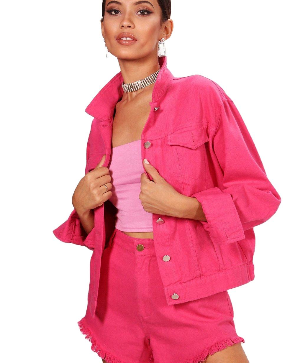 Pink Long-Sleeve Jacket Combinations