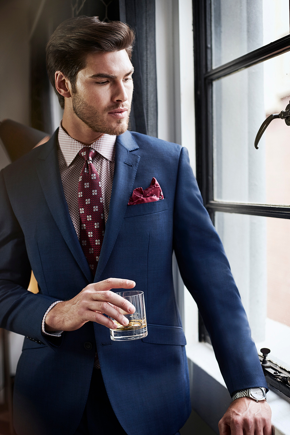 Title: The Stylish and Confident Look of a Man in a Sharp Suit