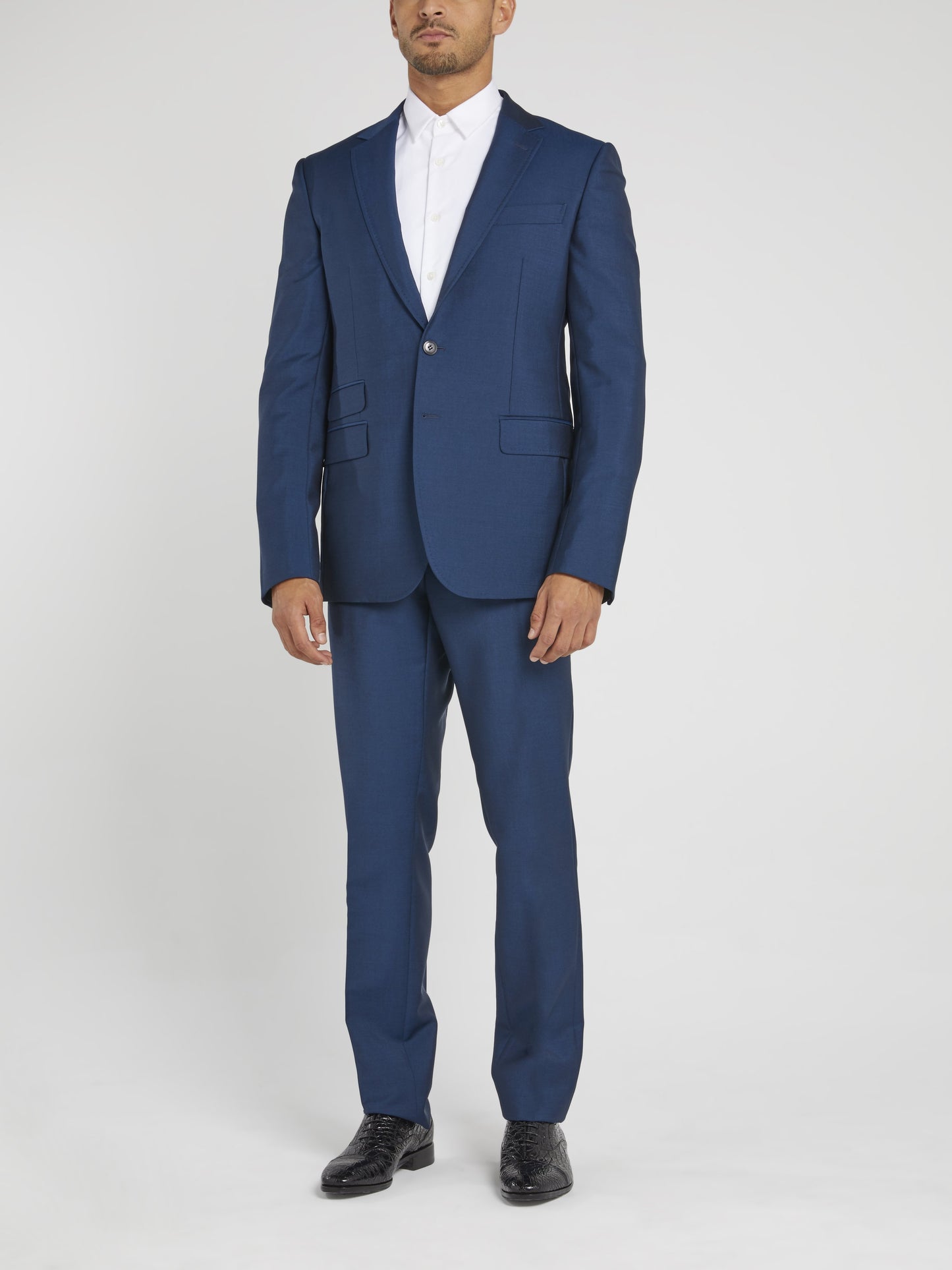 Title: The Timeless Charm of Navy Blue Suits