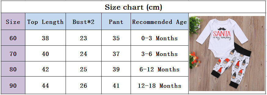 Height and Weight to Size Chart for Down Jackets