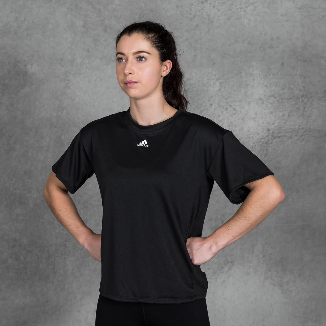 Title: Athletics at Its Best: Adidas Womens Short Sleeve Shirts