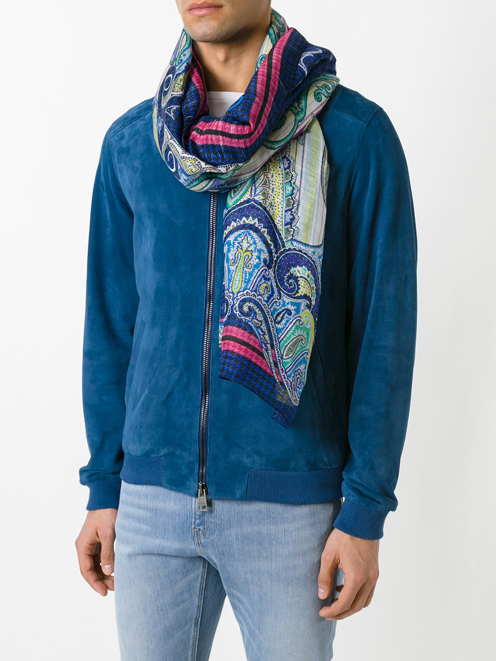 The Colorful Scarf to Match Your Tibetan Blue Coat