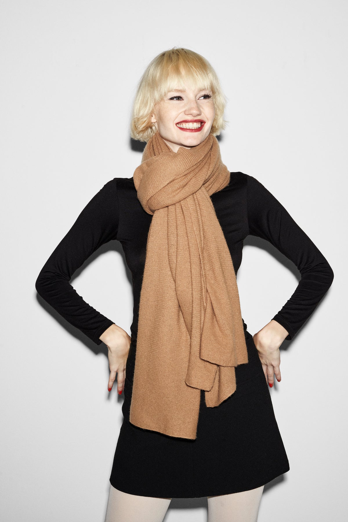 The Versatility of a Camel-Colored Scarf