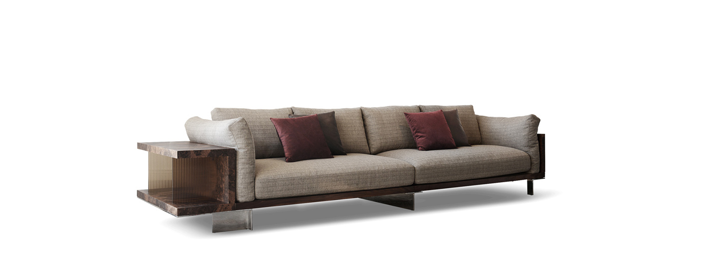 Title: Embracing Elegance and Comfort: The Art of Yuanshi Wood Language Sofa