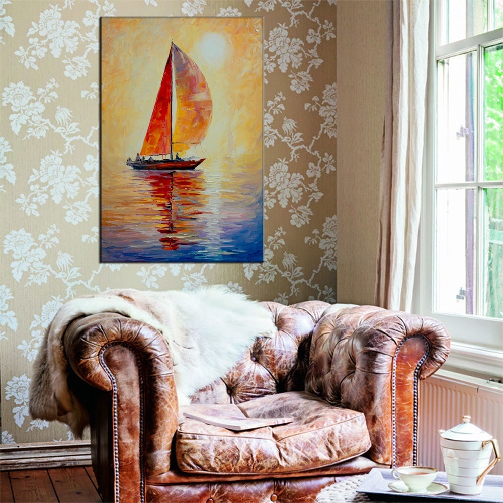 Title: Embellishing Your Living Room with a Sofa Wall Painting