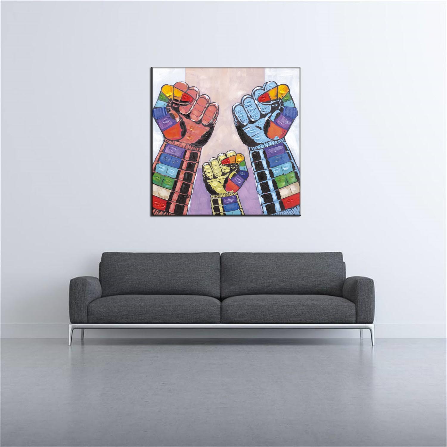 Title: The Art of Hanging Paintings on Sofa Backs