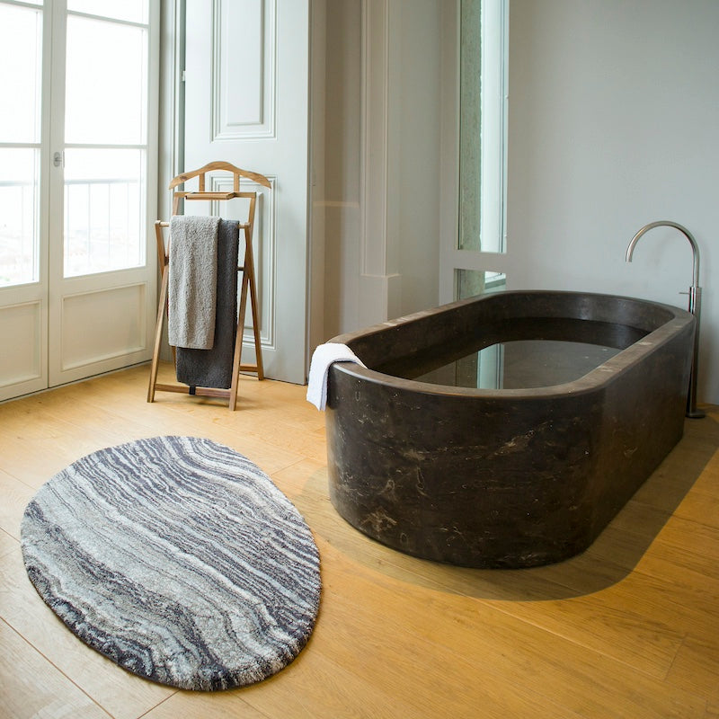 The art and utility of bathroom rugs