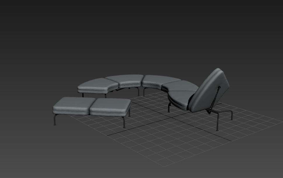 Creating a 3D Max Sofa: The Art of 三维模型设计