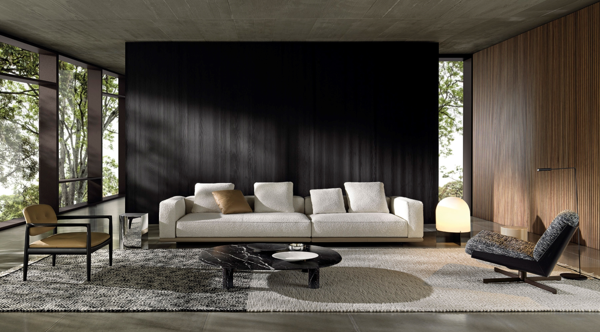 Black Sofa: A Serene Companion for the Modern Home