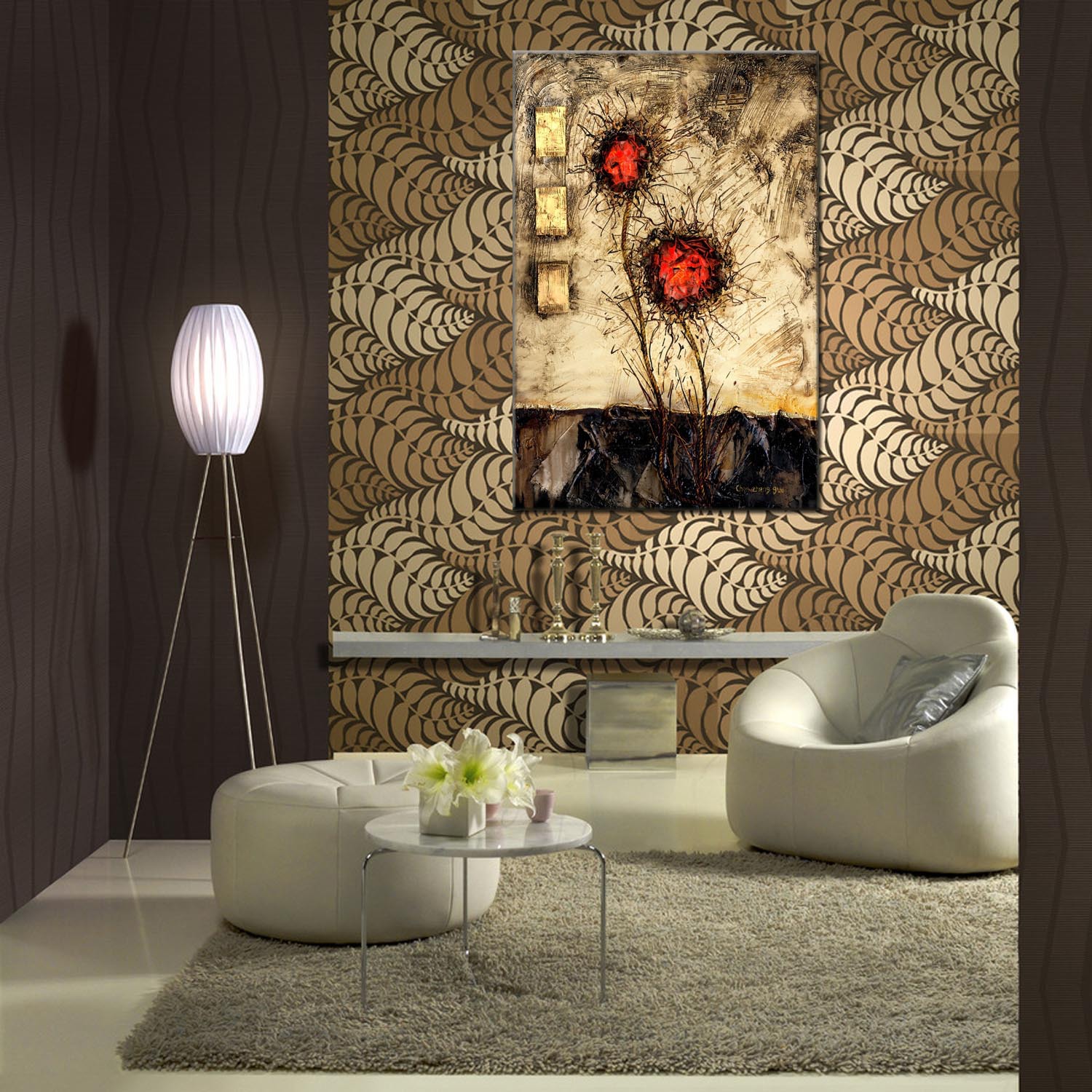 Title: Enhance Your Living Room Decor with Beautiful Sofa Background Decorative Paintings