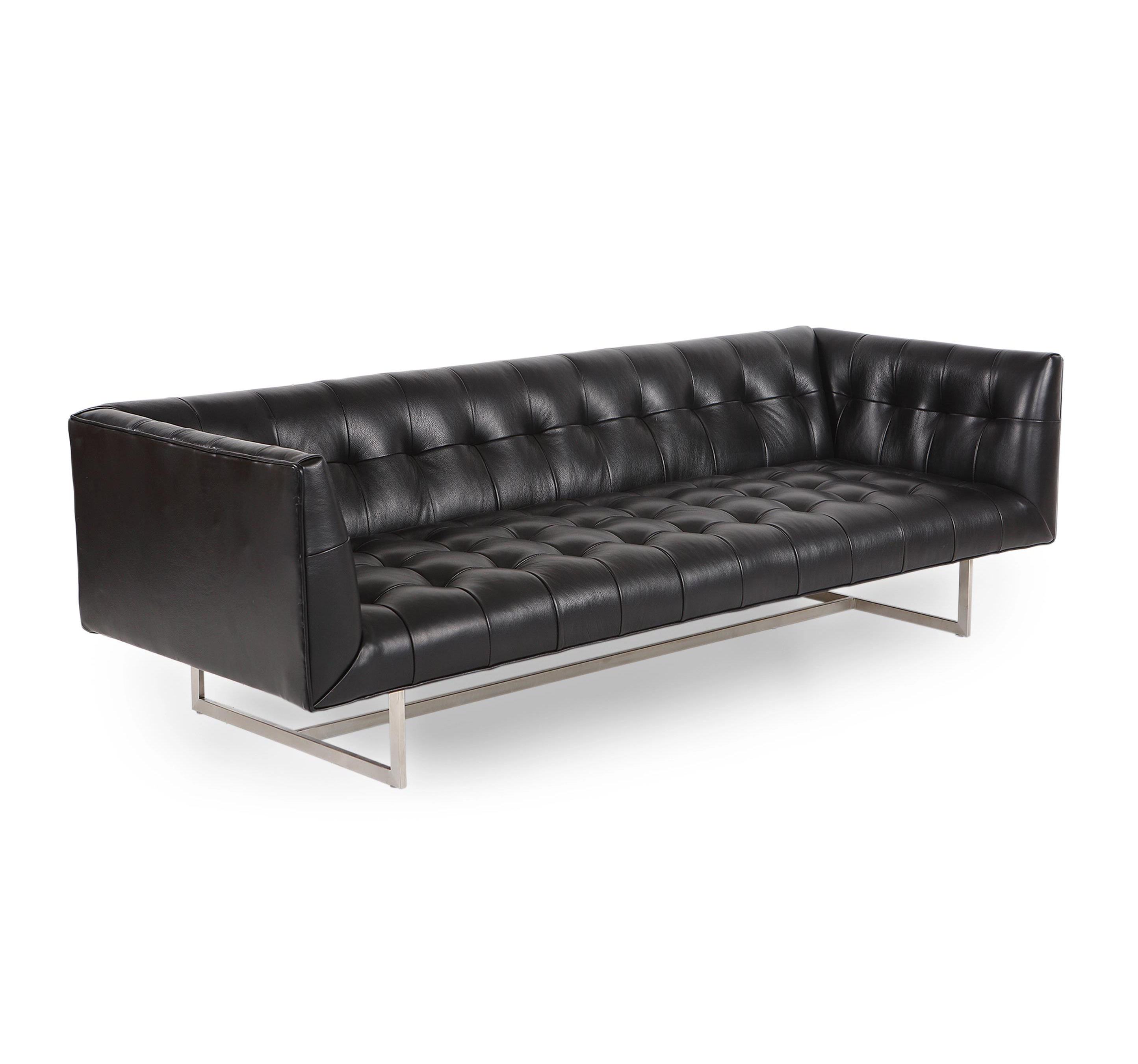 Black leather sofa: A timeless classic for modern living