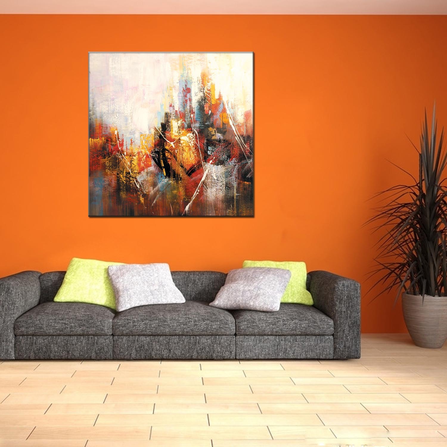 Title: A Comprehensive Collection of Sofa Background Paintings for Your Home