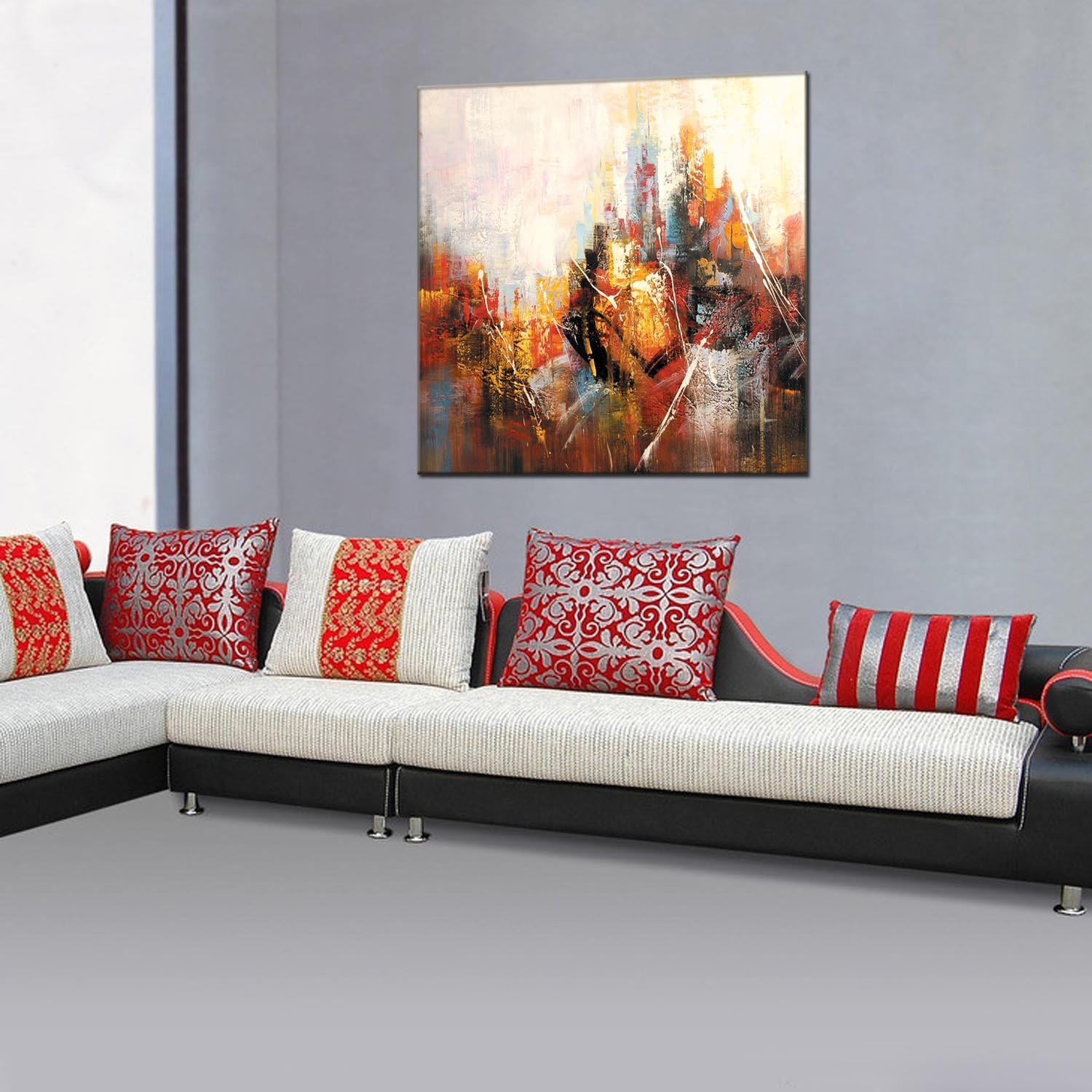 Title: A Comprehensive Collection of Sofa Background Paintings for Your Home