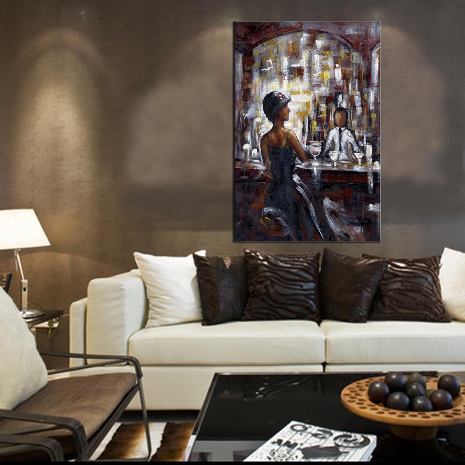 Title: Creating a Stunning and Decorative Living Room Sofa Background Wall Painting