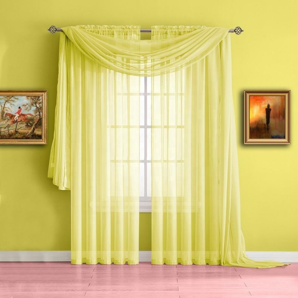 Title: Colorful Curtains for a Yellow Wall