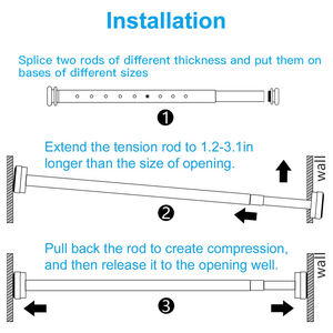 Title: Curtain Rod Support Base Dimensions