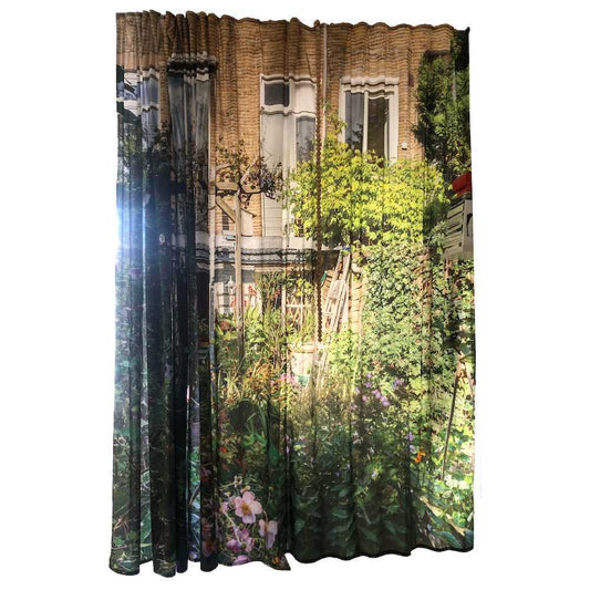 Title: The Curtain and the Garden