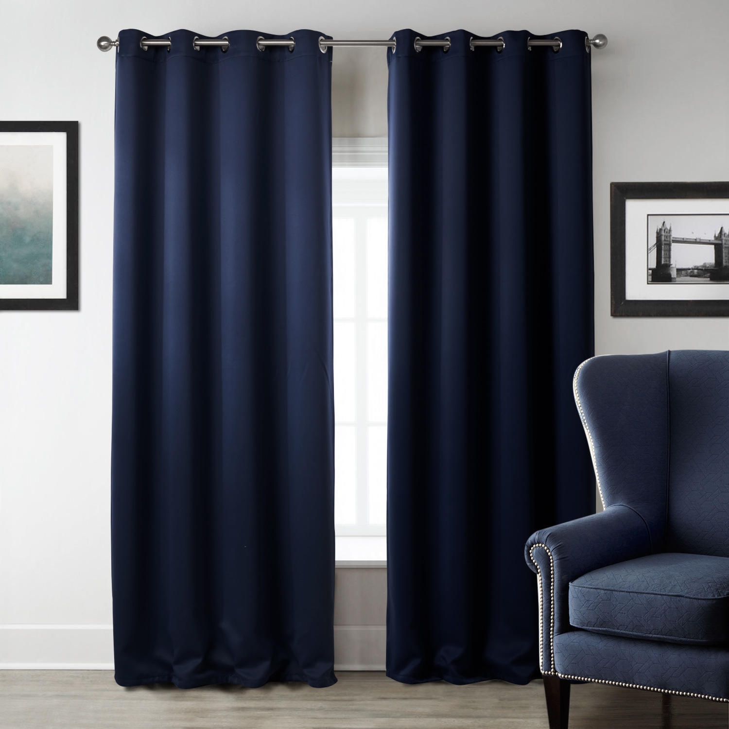 Title: The Blue Curtains