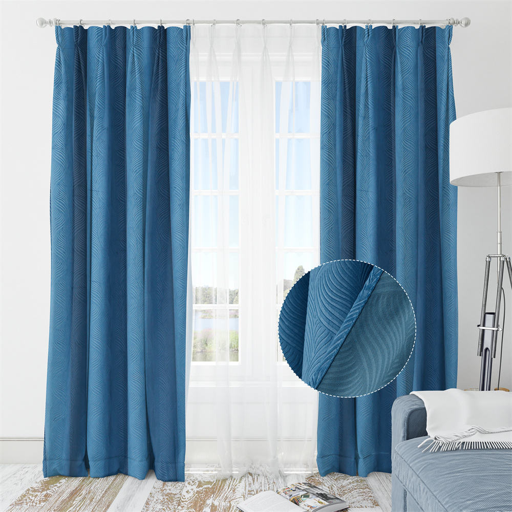 Title: The Haze Blue Curtains