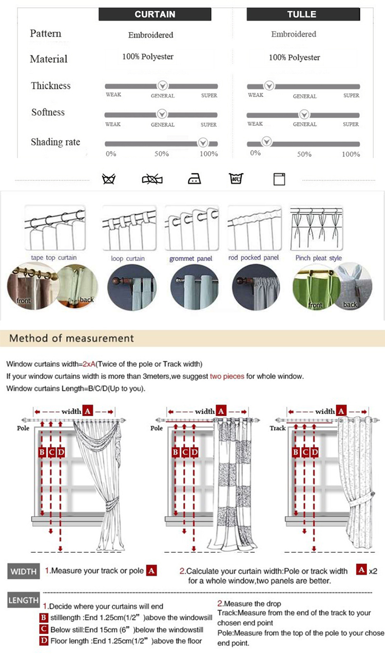 Title: Curtain Installation Guide with Illustrations