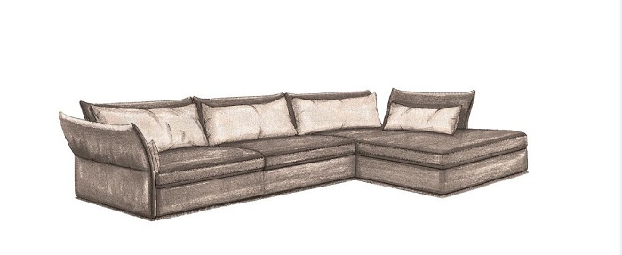 Title: Sketching the Back of a Sofa: An Artistic Exploration of Depth and Texture