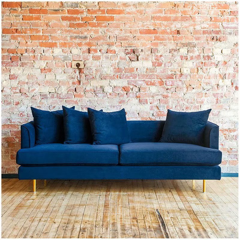 Title: The Perfect Combination: Decorating a Living Room with Blue Walls and Sofas