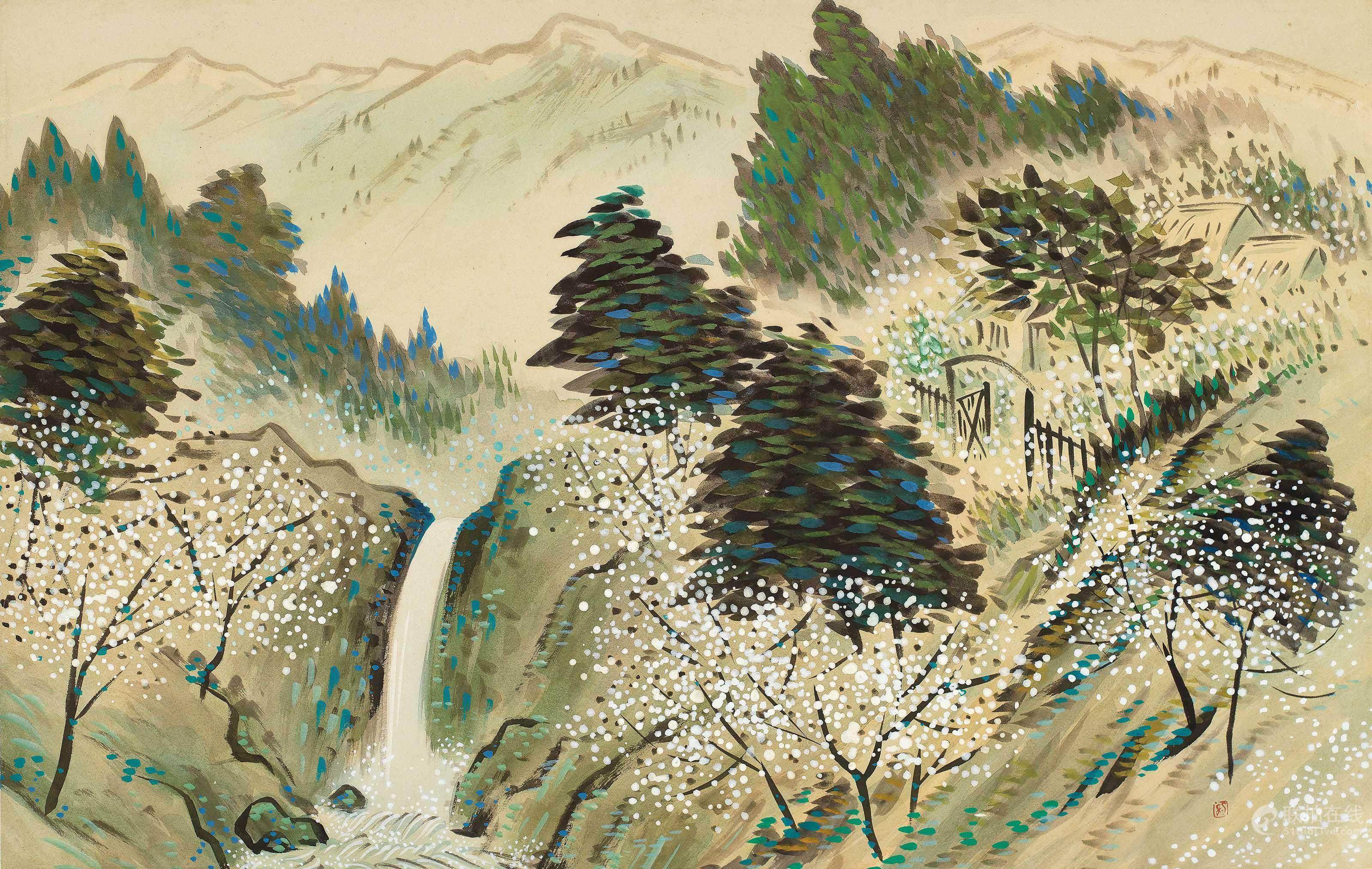 Title: The Tapestry of Mountains and Waters - A Unique Perspective on Chinese Traditional Art