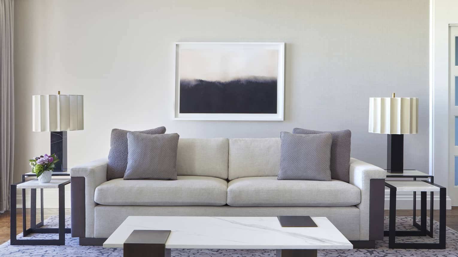 Title: The Perfect Combination: How to Decorate Your Living Room with Grey Tiles and Sofa