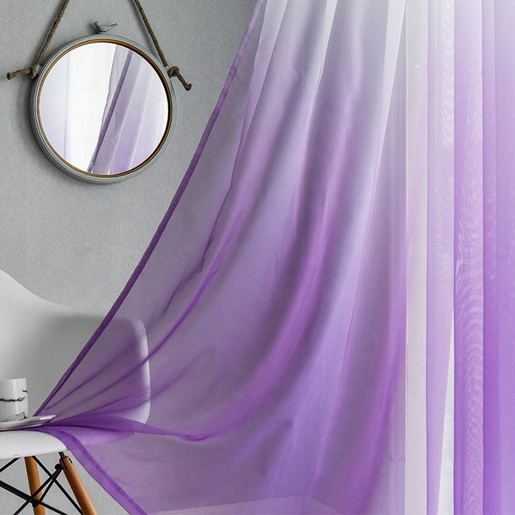 Title: The Perfect Color Combination for Purple Curtains and Sofa