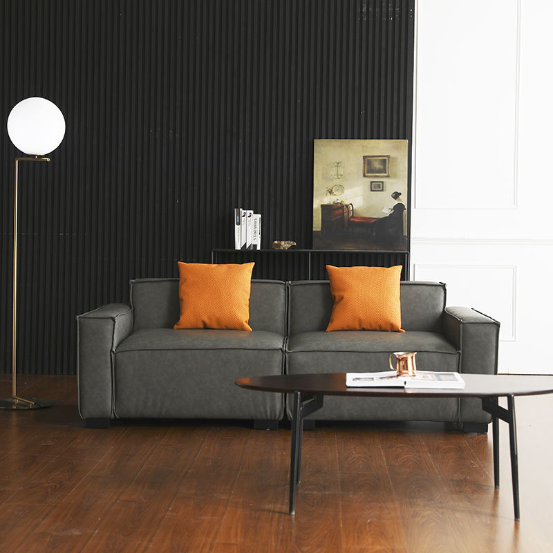 Title: Creating a Striking Interior with Black Leather Sofa in the Living Room