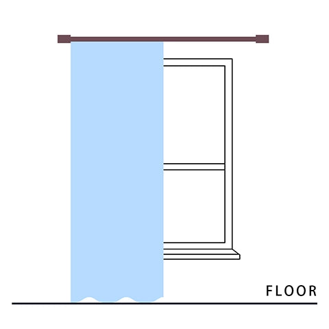 Title: Curtain Measurement Guide with Illustrations