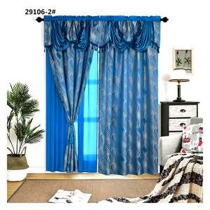 Title: Colorful Curtains for a Blue Room