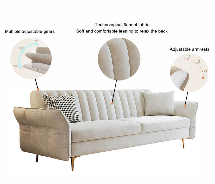 Title: Simplified Instructional Drawing for Removing and Installing a European Sofa