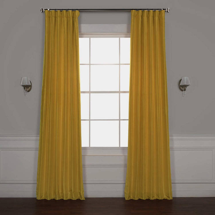 Title: Golden Scissors Curtain Fabric Art