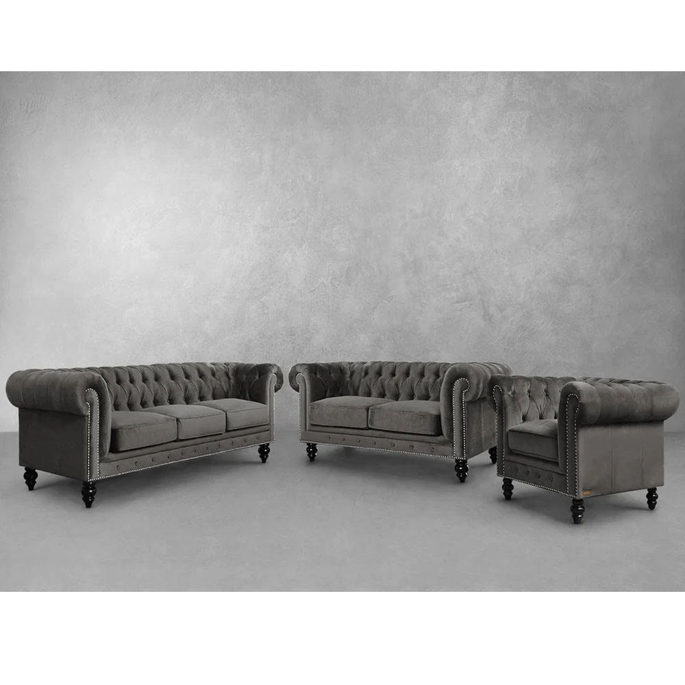 Title: Crafted Luxury: A Stunning Collection of Solid Wood Sofas 123