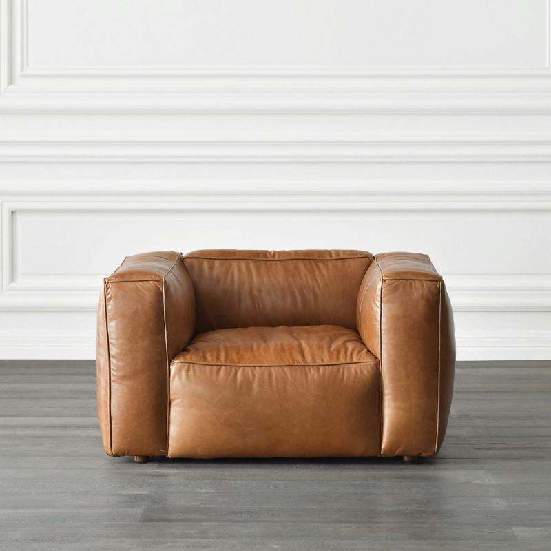 Title: The Magnificence of North American Black Walnut Leather Sofa