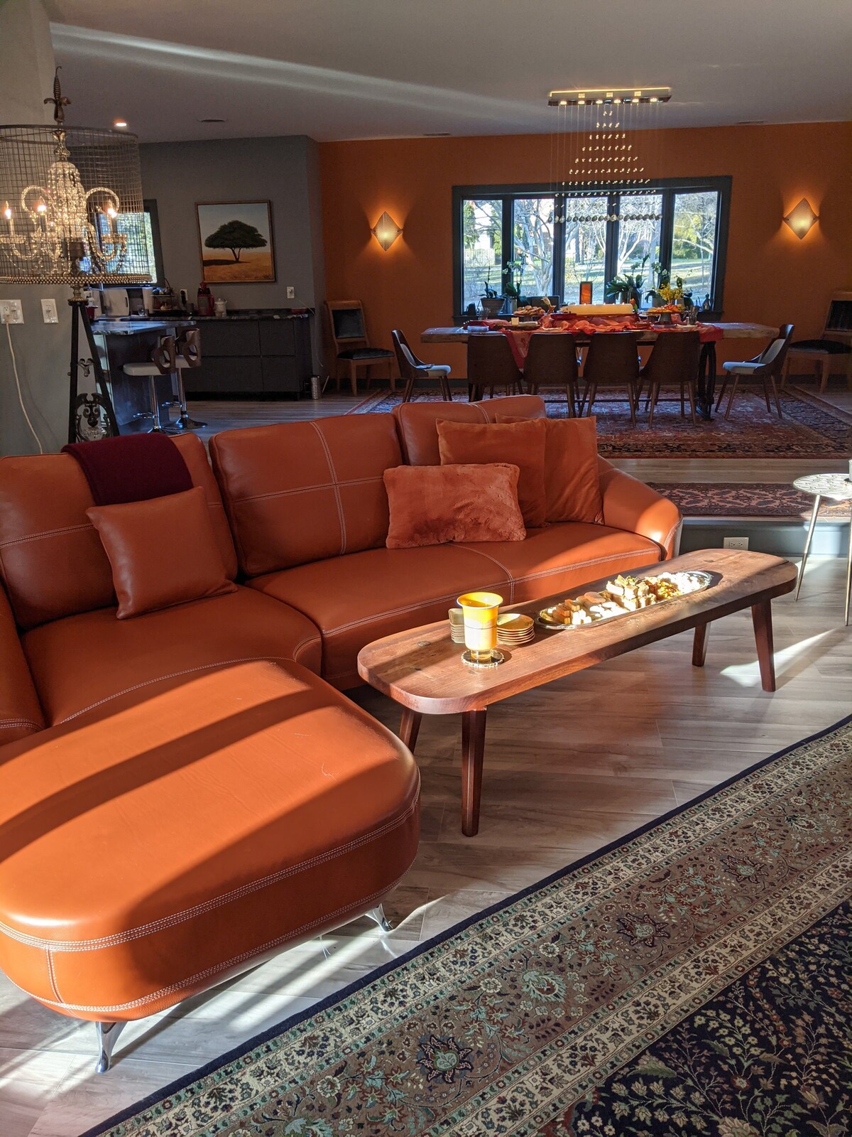 Title: Embrace the Luxury: An Explanation of Hermès Orange Sofa