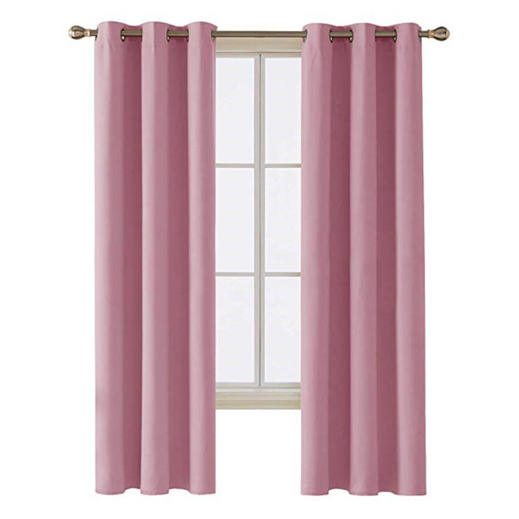 Title: Colorful Curtains for a Pink Wall