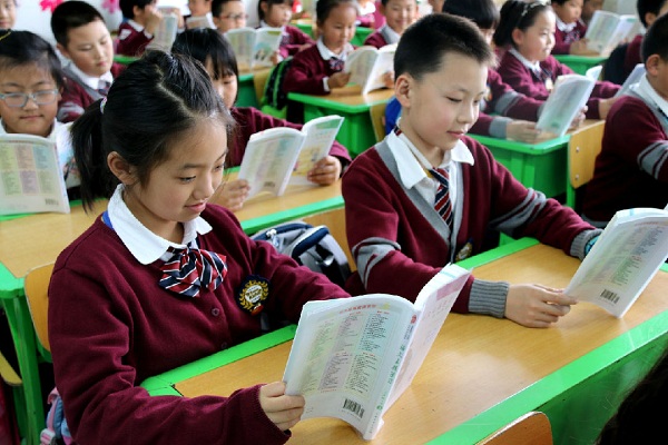 Title: Primary School Classroom Curtain Image Collection