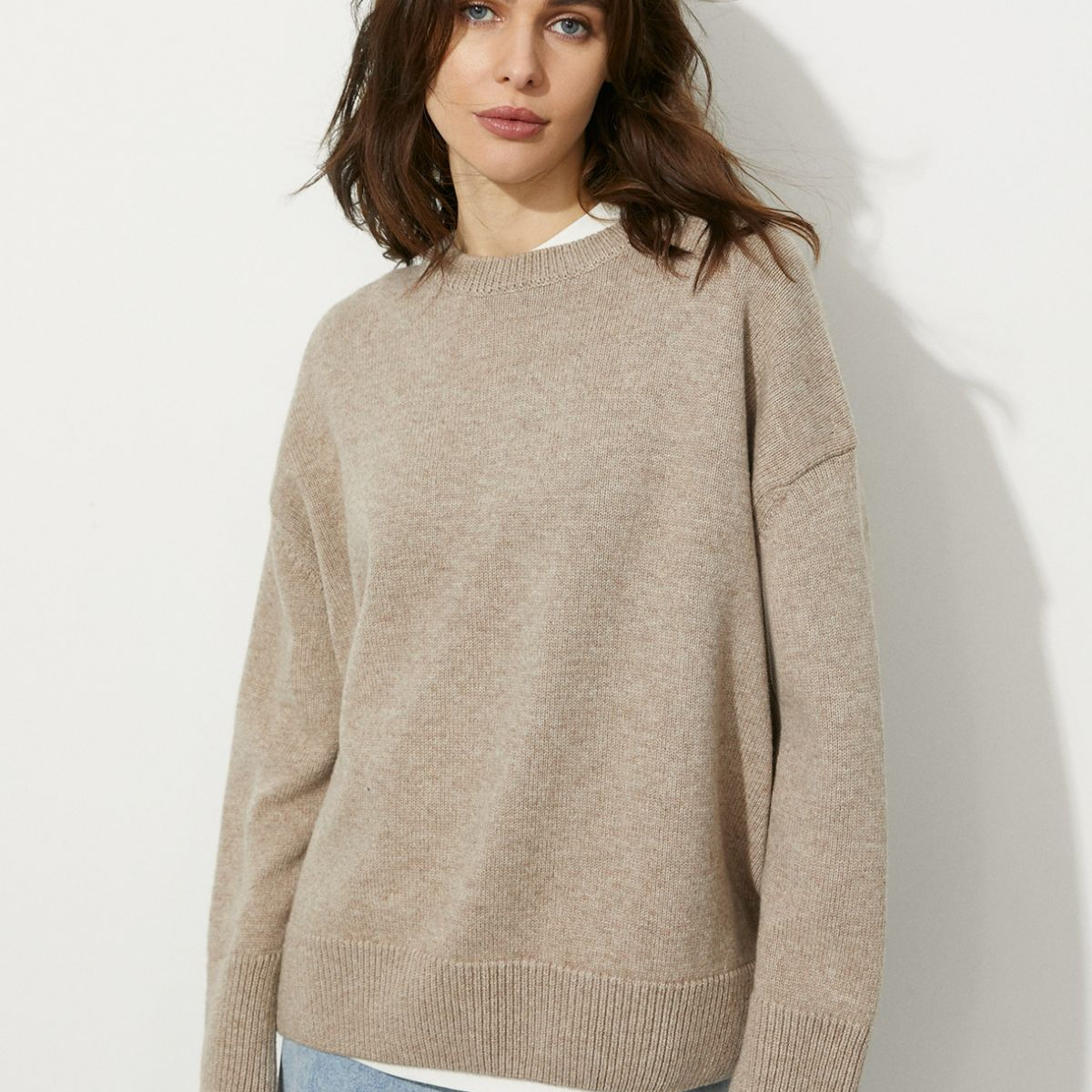 The Unique Beauty of a Cashmere Sweater Woman