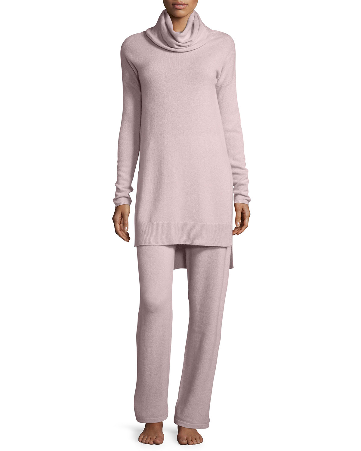 Title: The Elegance of a High-Collar Cashmere Sweater