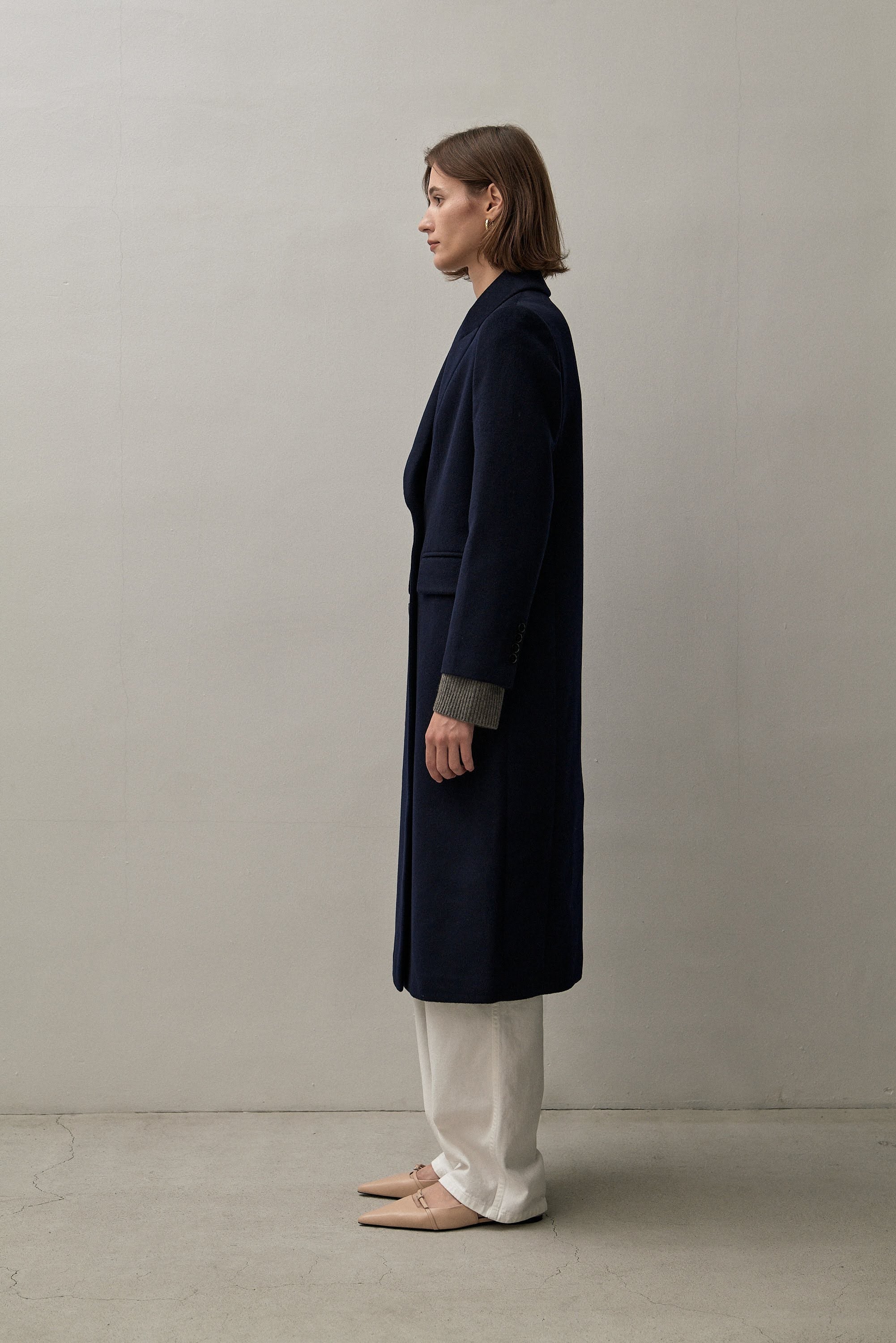 The Allure of a Blue Cashmere Coat