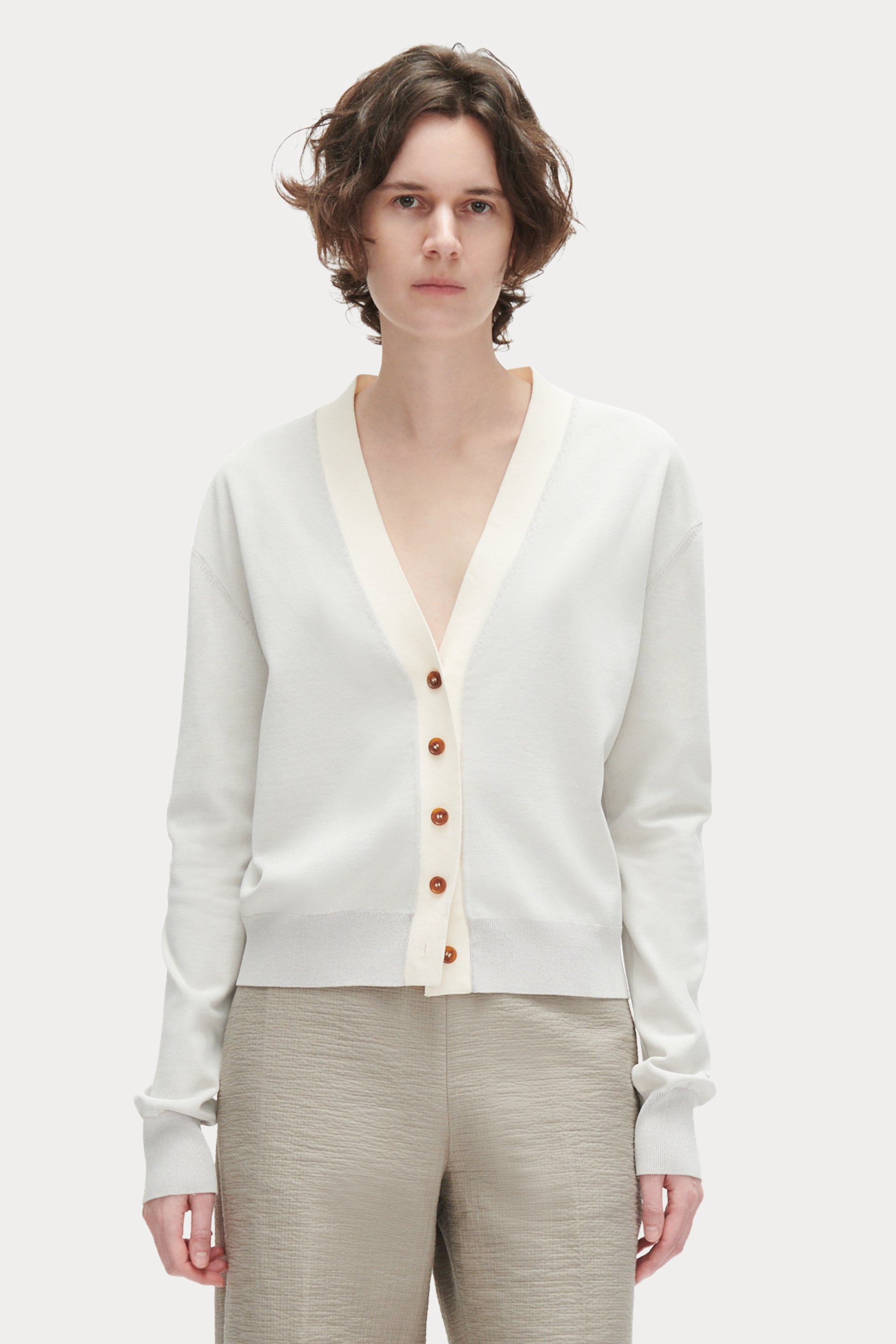 Title: A Ladys High-End Cashmere Cardigan