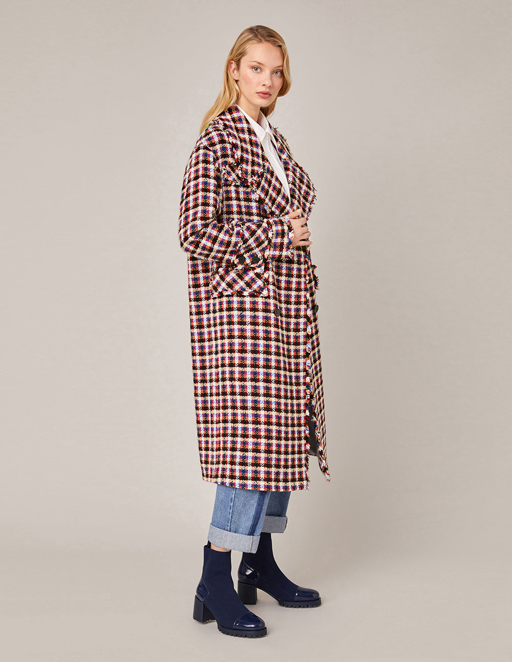 Title: Lady Double-sided Cashmere Coat Pattern