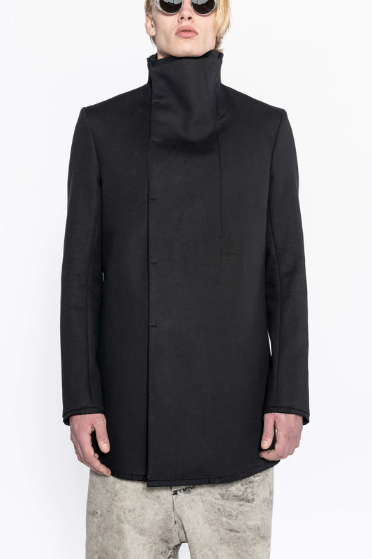 Title: Black Double-Faced Cashmere Coat: The Ultimate Fashion Statement