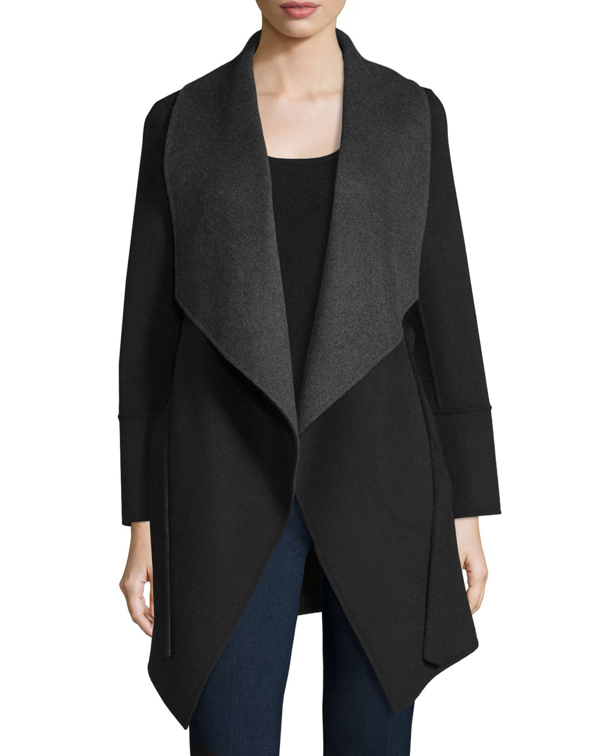 Title: The Stylish Womens Double-Sided Cashmere Coat