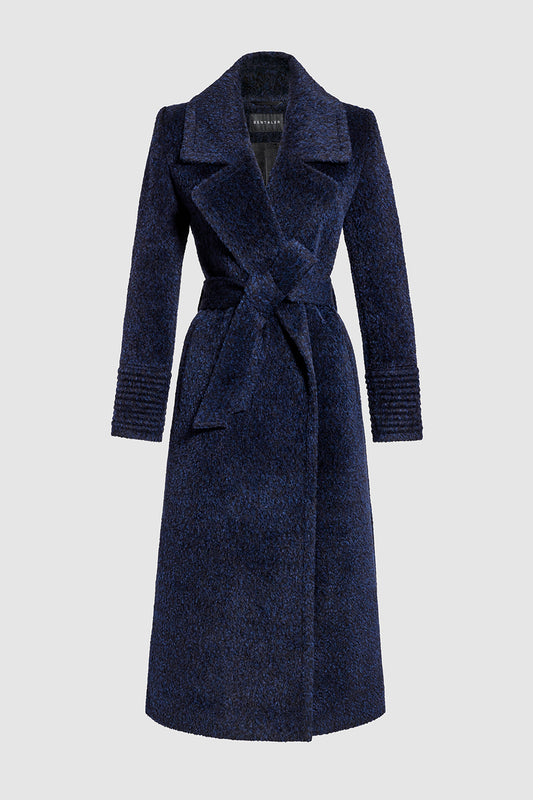 Title: Fashion Trends: The Blue Cashmere Coat